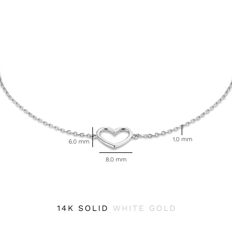 Isabel Bernard Saint Germain Amore 14 Carat White Golden Bracelet IB320052-zoom-