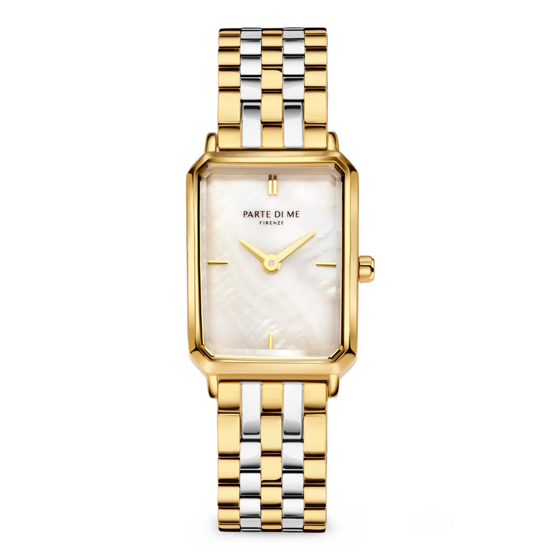 Parte Di Me Orologio Rechthoekig Women'sWatch Gold-coloured and Silver-coloured PDM09008-zoom-