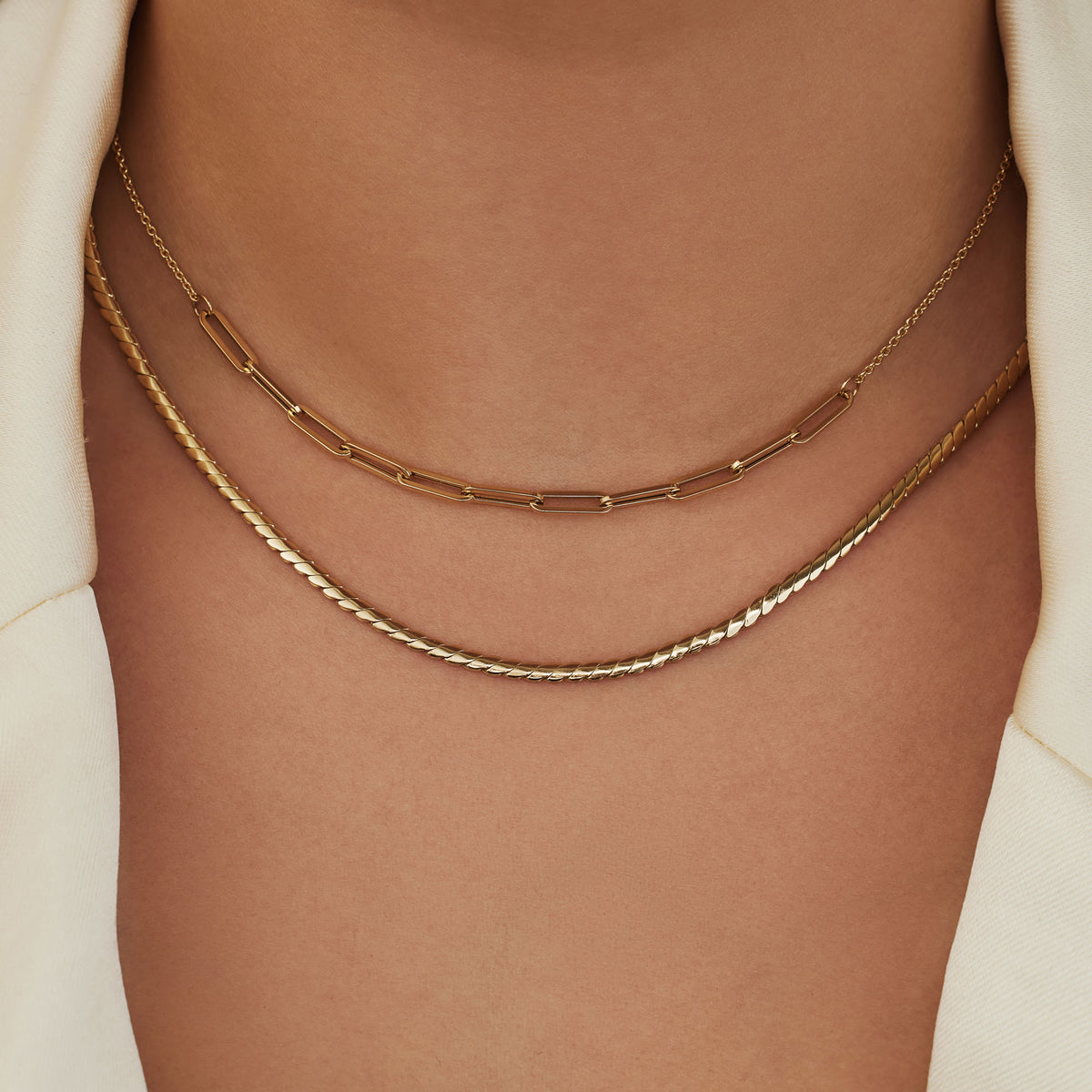 Isabel Bernard Aidee Céleste 14 Carat Golden Necklace IB340081