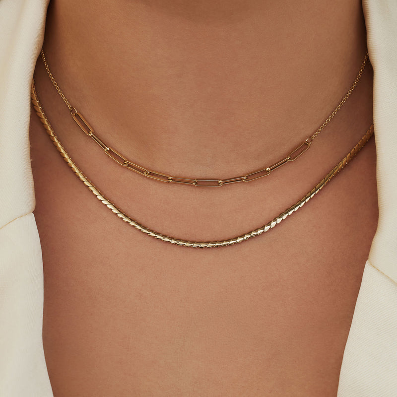 Isabel Bernard Aidee Céleste 14 Carat Golden Necklace IB340081-zoom-