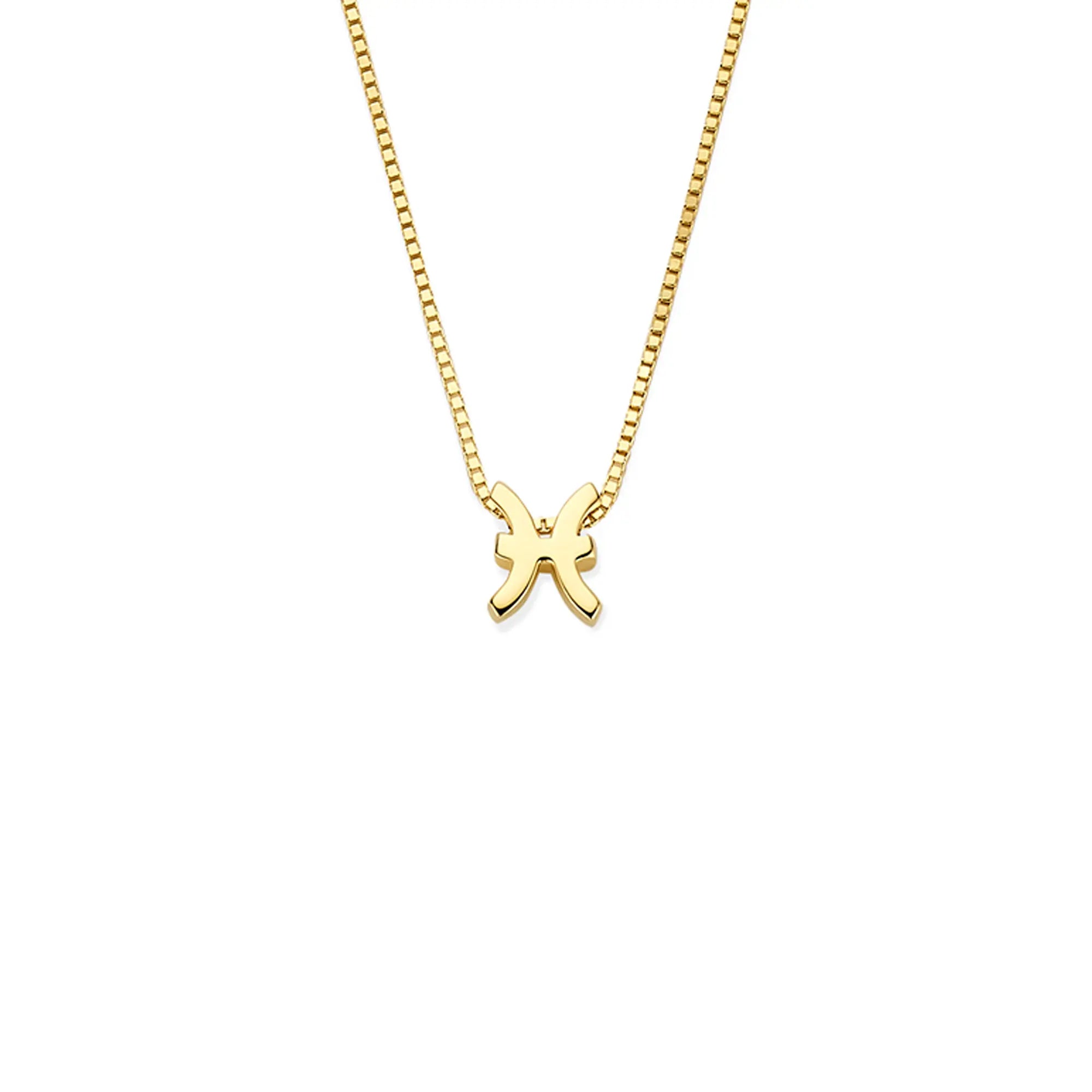 Isabel Bernard Étoiles d’Or Pisces 14 Carat Gold Venetian Necklace With Horoscope IB340189