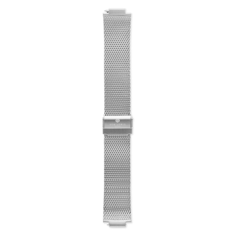 Sem Lewis Moorgate Mesh Strap 24mm Silver-coloured SL620008-zoom-