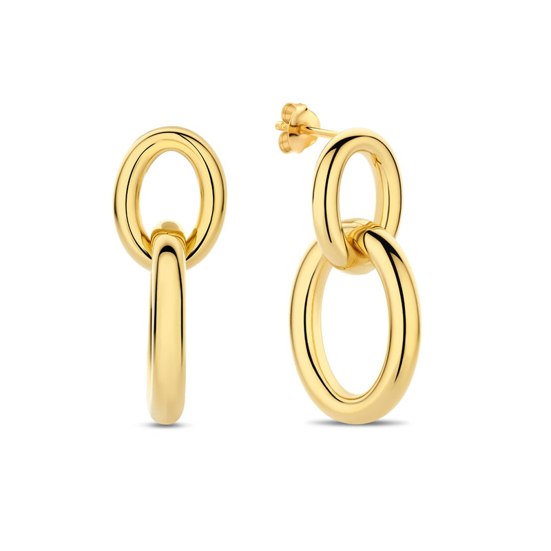 Parte Di Me Bibbiena Poppi Adriane 925 Sterling Silver Gold Plated Drop Earrings PDM36186-zoom-