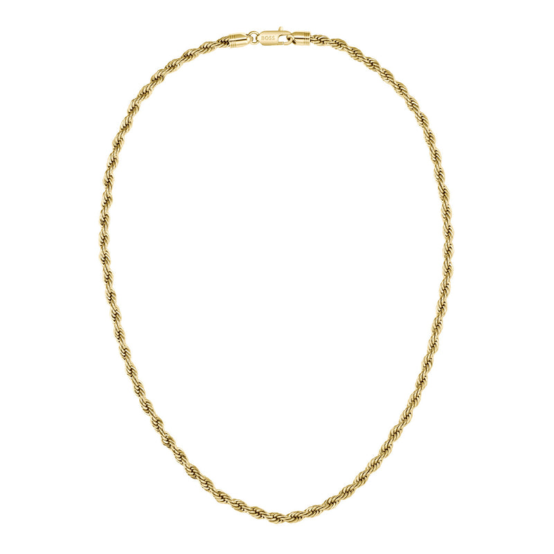 Hugo Boss Stainless Steel Gold-coloured Men's Necklace HBJ1580840-zoom-