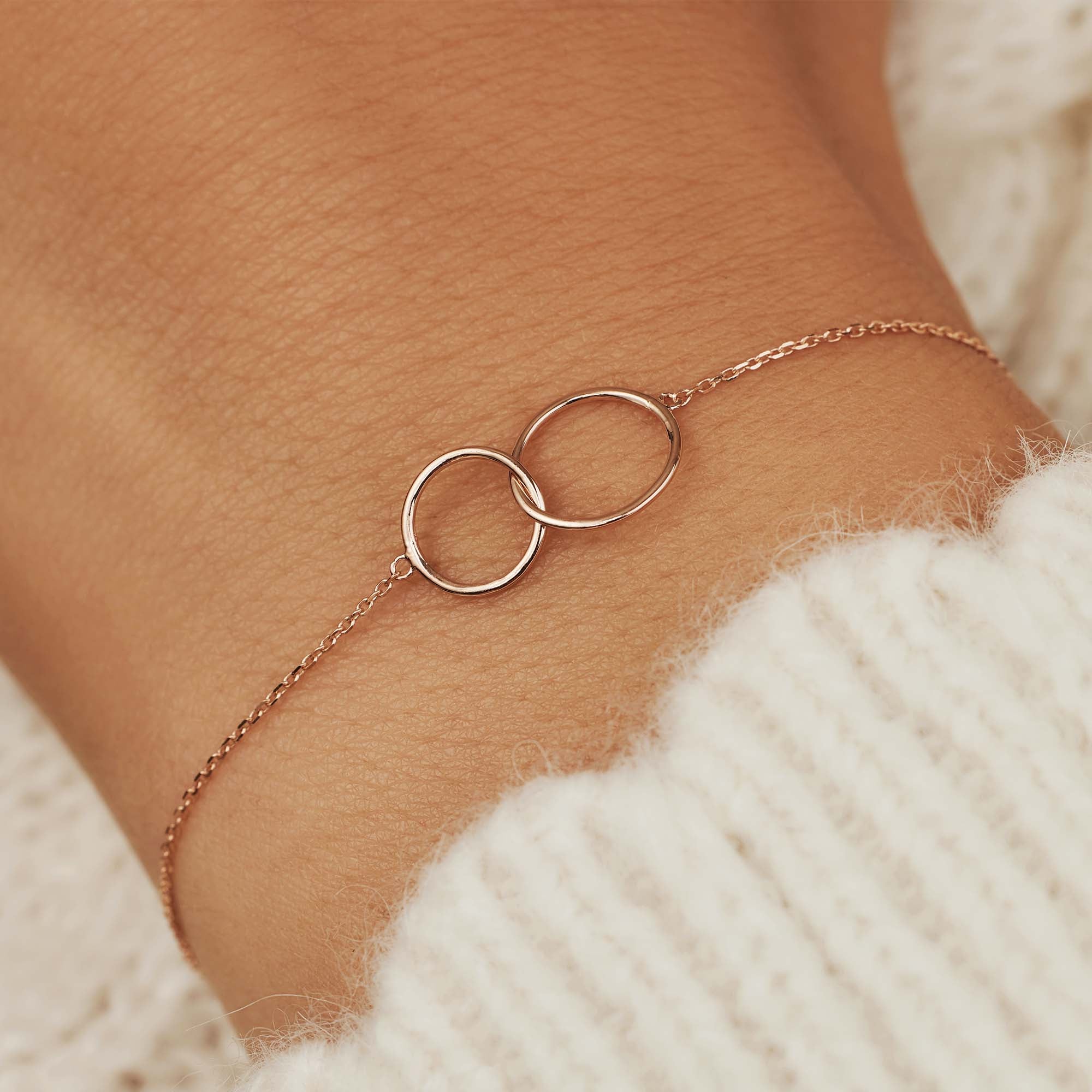 Isabel Bernard La Concorde Loulou 14 Carat Rosegolden Bracelet IB320106 (Length: 16.50-18.50 cm)