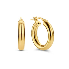 Parte di Me Bibbiena Poppi Casentino 925 sterling Silver gold plated Hoop Earrings PDM36056