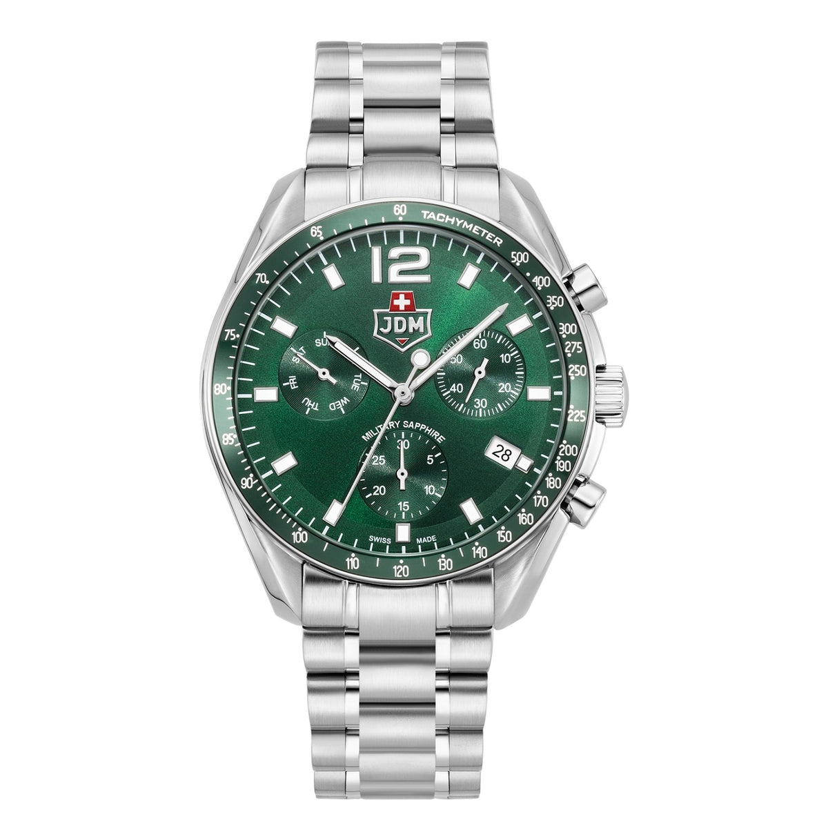 JDM Military Swiss Precision Green Men's Watch JDM-WG021-03