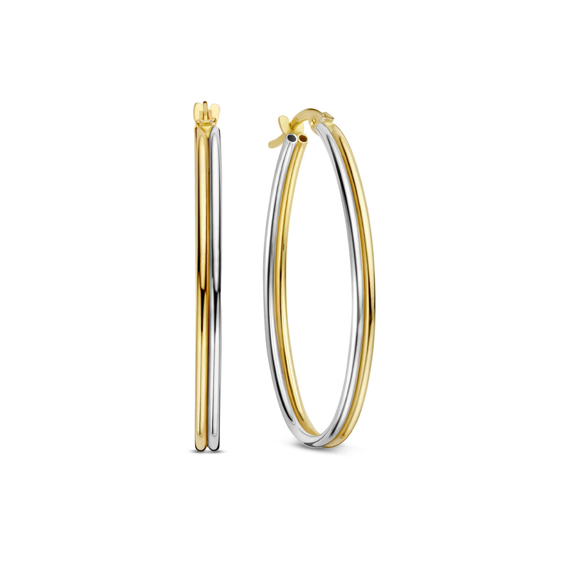 Isabel Bernard Rivoli Flori 14 carat Gold Hoop Earrings IB360257-zoom-