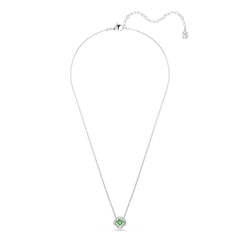 Swarovski Una Sparkling Dc Silver-Tone Necklace with Green Crystal 5757785
