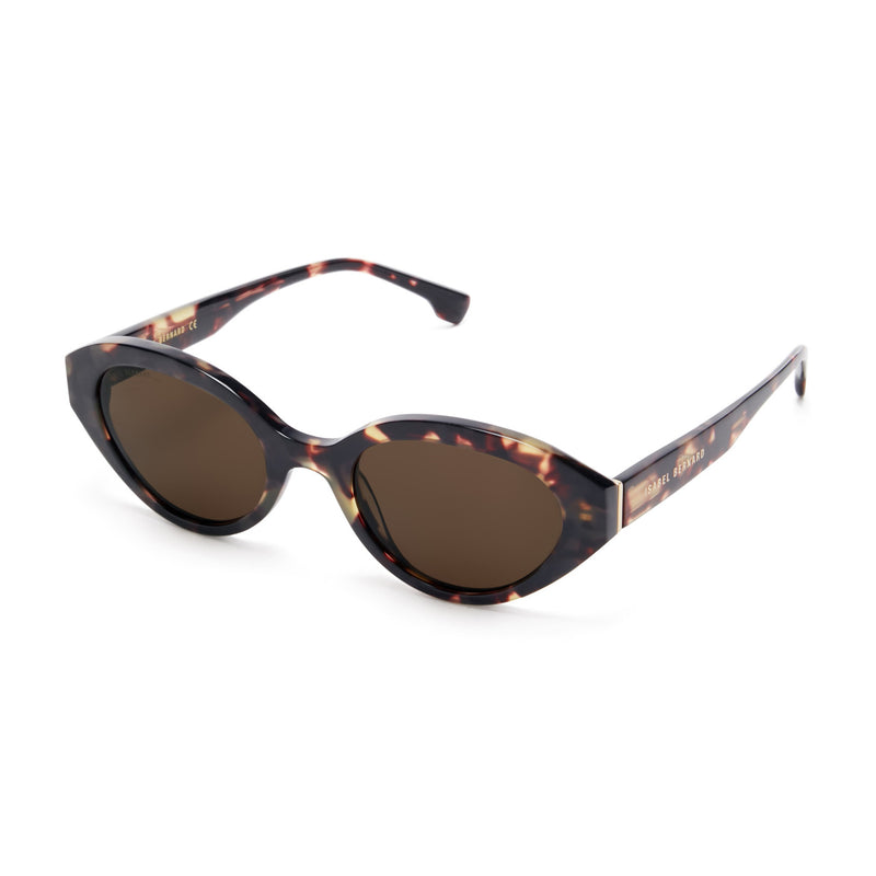 Isabel Bernard La Villette Rosaire Brown Tortoise Ovale Sunglasses IB400002-04-14-zoom-