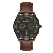Mats Meier Mont Vélan Chrono Grijs/Brown Watch MM10005