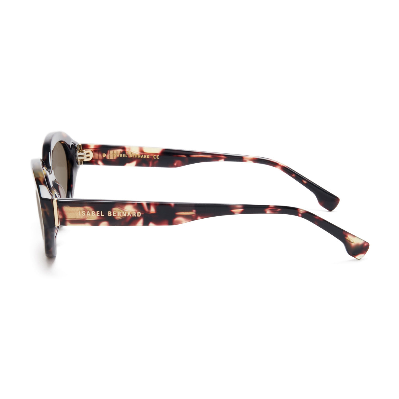 Isabel Bernard La Villette Rosaire Brown Tortoise Ovale Sunglasses IB400002-04-14