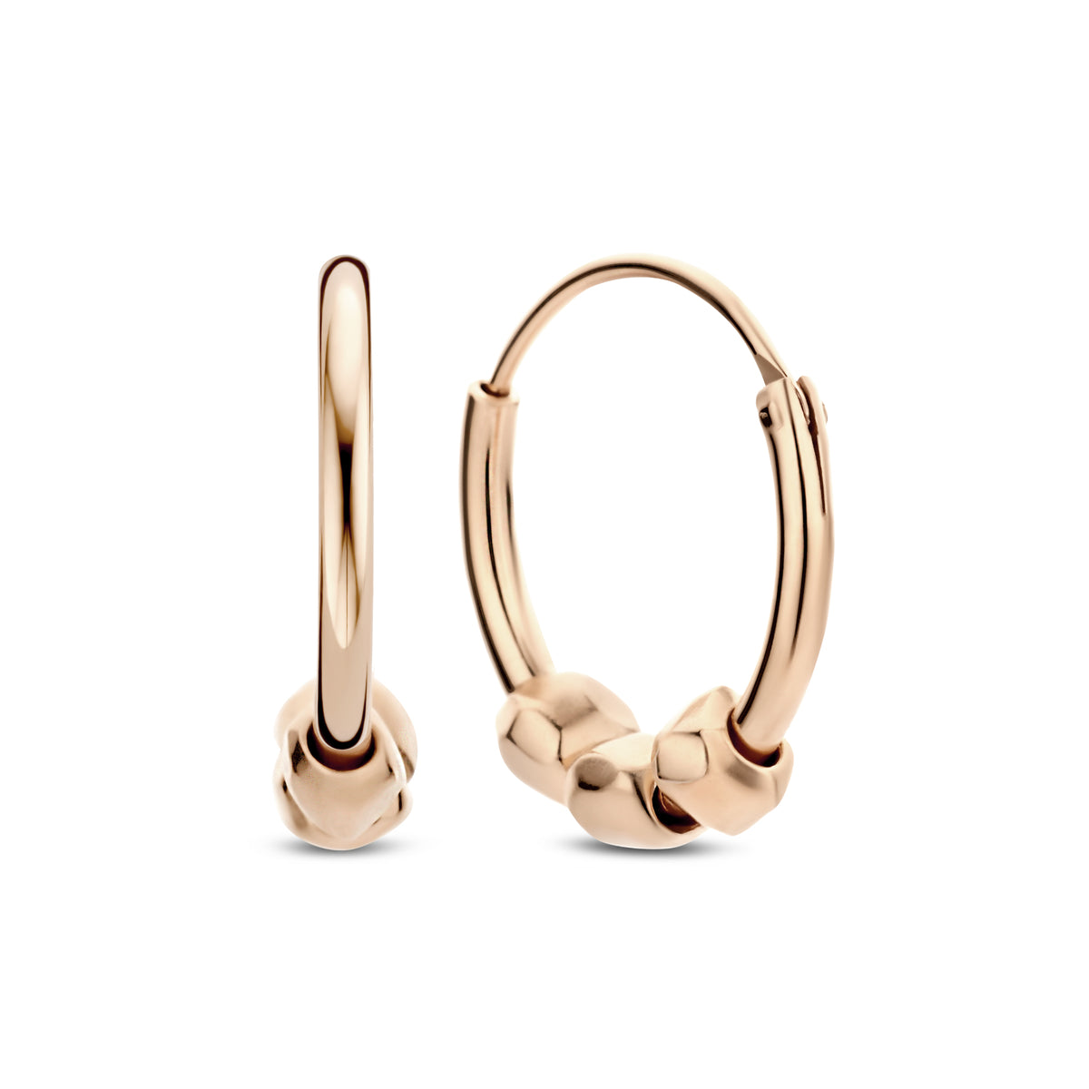 Violet Hamden Sisterhood Feminine 925 sterling Silver Roesgoldcoloured Hoop Earrings VH360037