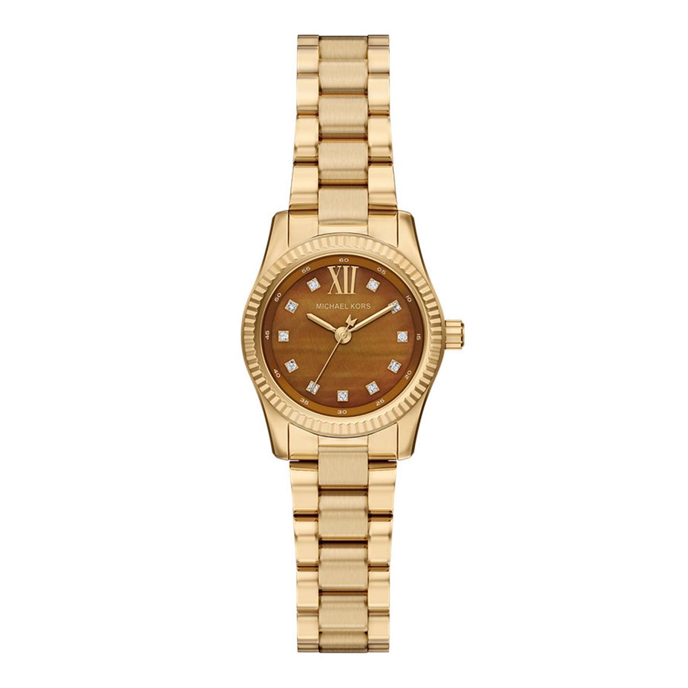 MICHAEL KORS 大理石腕時計 Michael Kors Women's Two-Tone Chronograph with Stones Watch 33mm