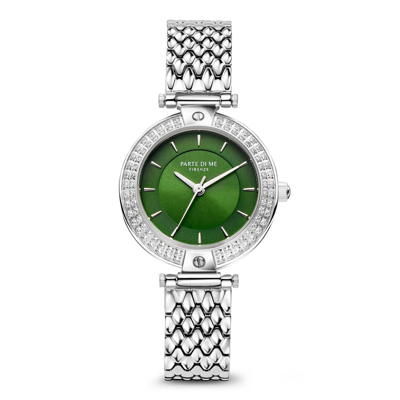 Parte Di Me Orologio Round Women's Watch Silver-coloured and Green PDM09010-zoom-