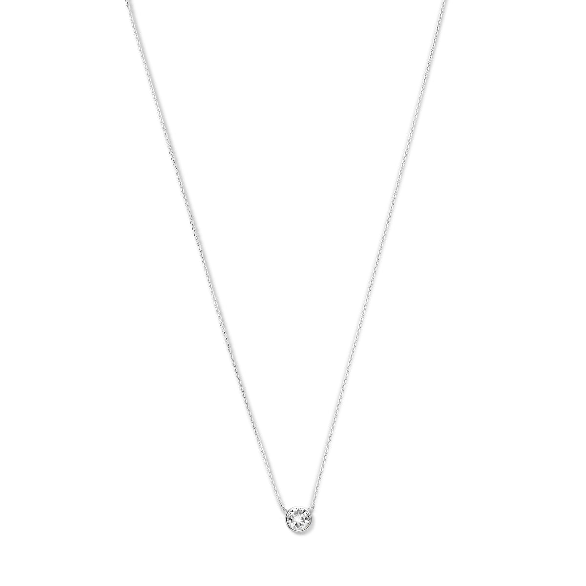 Violet Hamden Venus 925 Sterling Silver Necklace with Birthstone VH340009-DEC