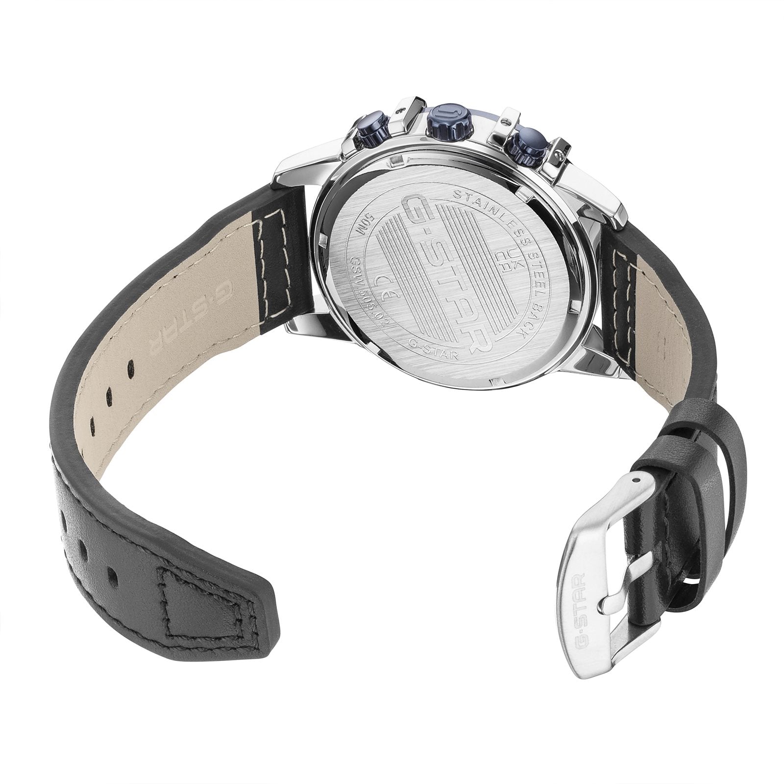 G-STAR Bend3D Blue Silver-Tone Men's Watch GSW.505.02