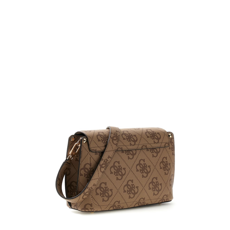 Guess Meridian II Latte Logo Flap Crossbody HWOS69-74200-LTL-zoom-