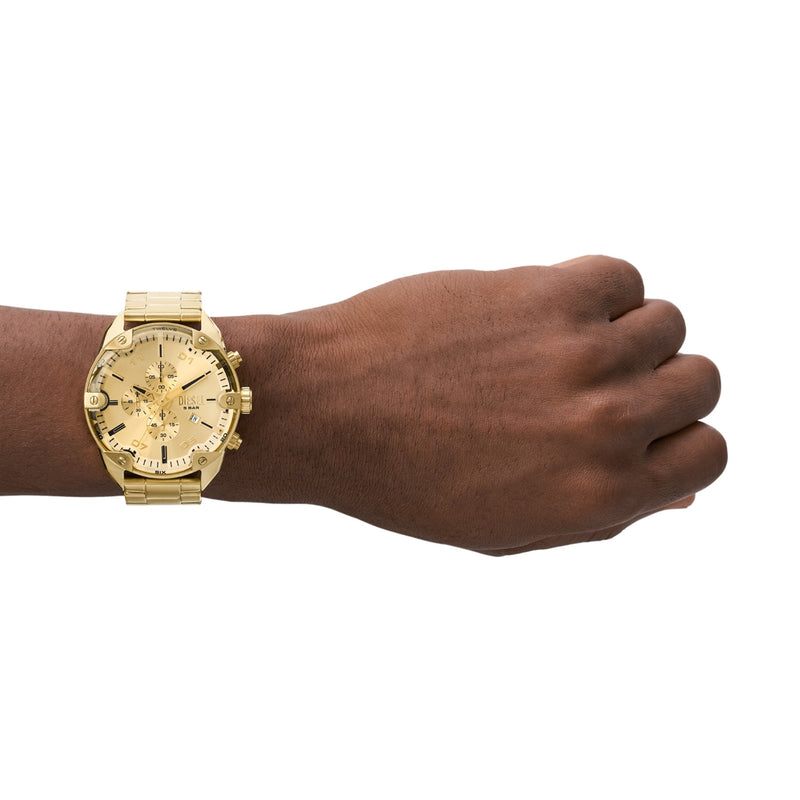 Diesel Spiked Gold Watch DZ4608-zoom-