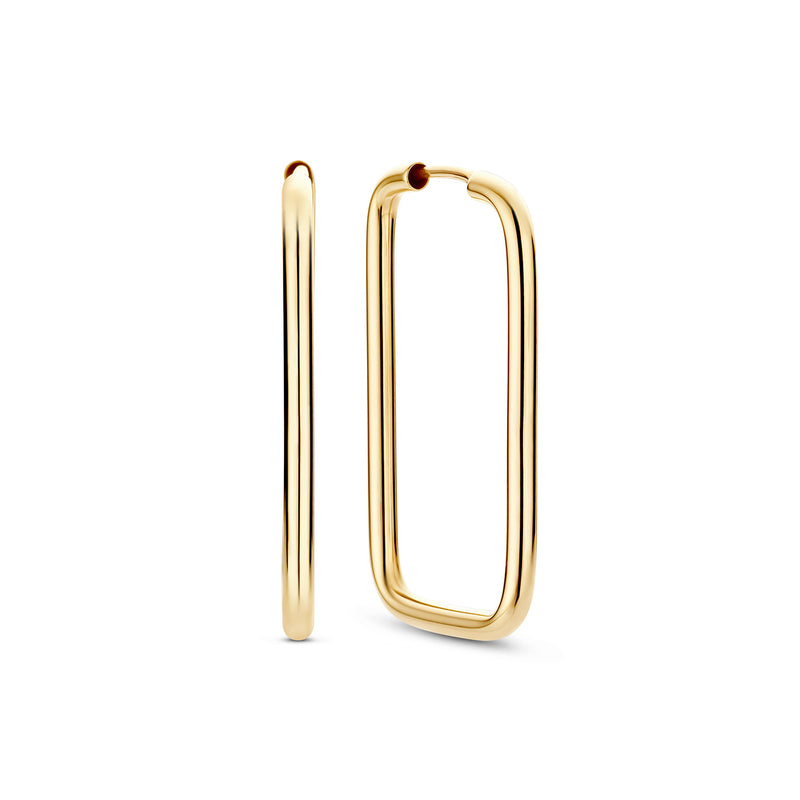 Beloro Jewels La Rinascente Ellisa 9 carat gold Hoop Earrings BO360058-zoom-