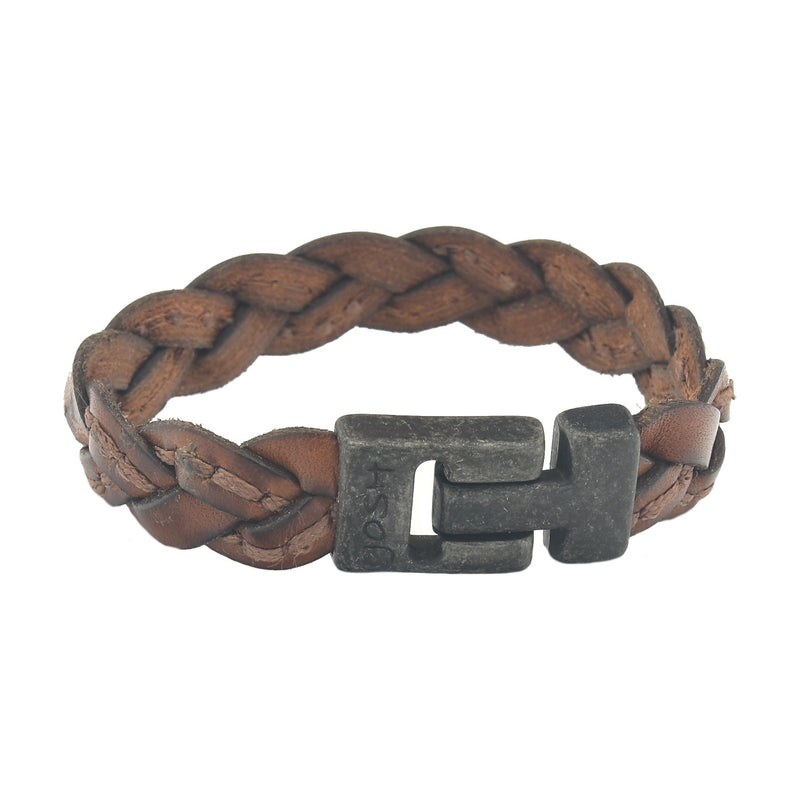 Josh Cognac Leather Bracelet 24303-bra-VB/Cognac/L-zoom-