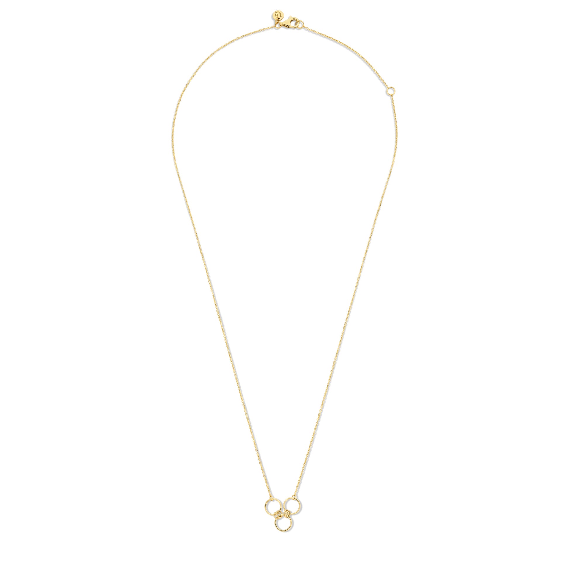 Isabel Bernard 14 Carat Golden Belleville Anna Necklace IB340047 (Length 40.00-45.00 cm)