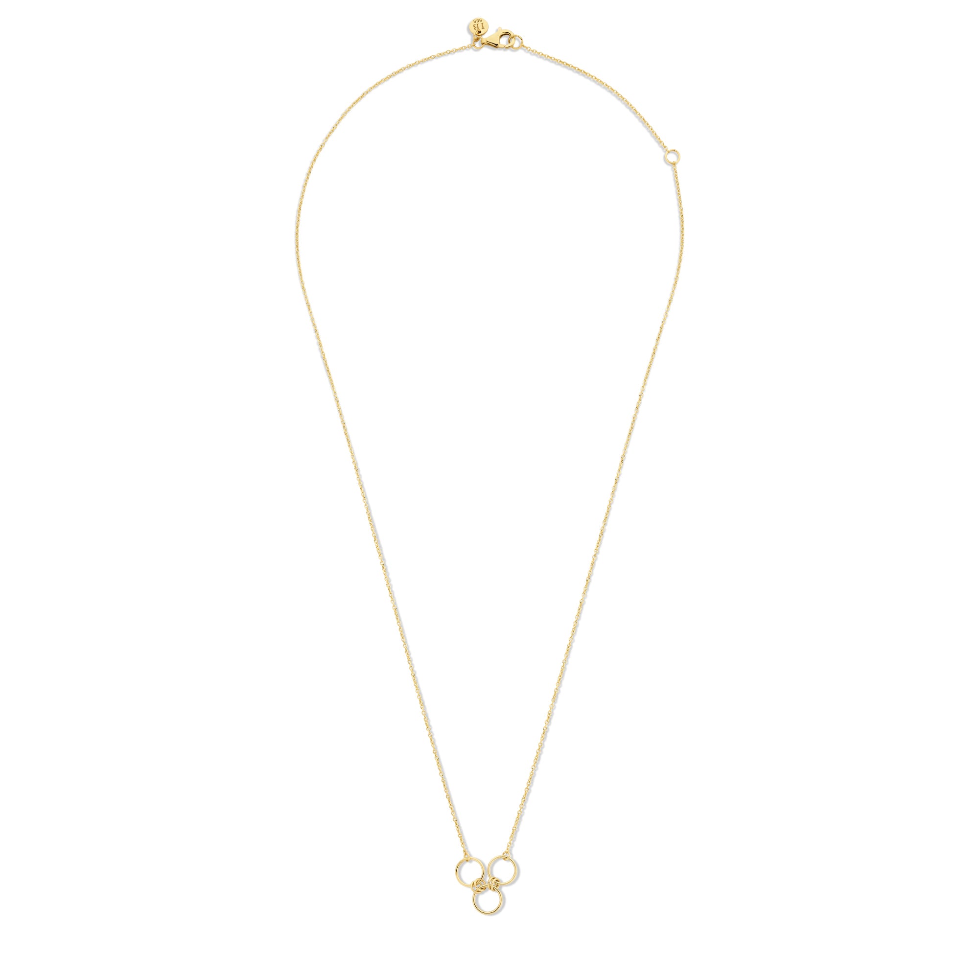 Isabel Bernard 14 Carat Golden Belleville Anna Necklace IB340047 (Length 40.00-45.00 cm)