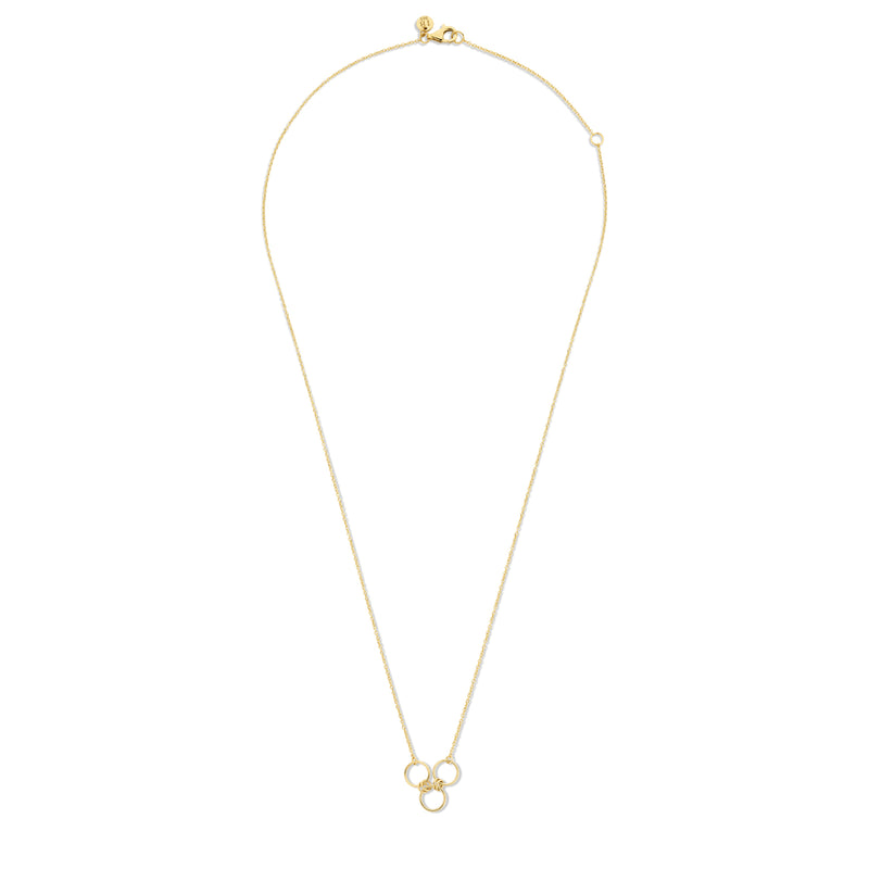 Isabel Bernard 14 Carat Golden Belleville Anna Necklace IB340047 (Length 40.00-45.00 cm)-zoom-