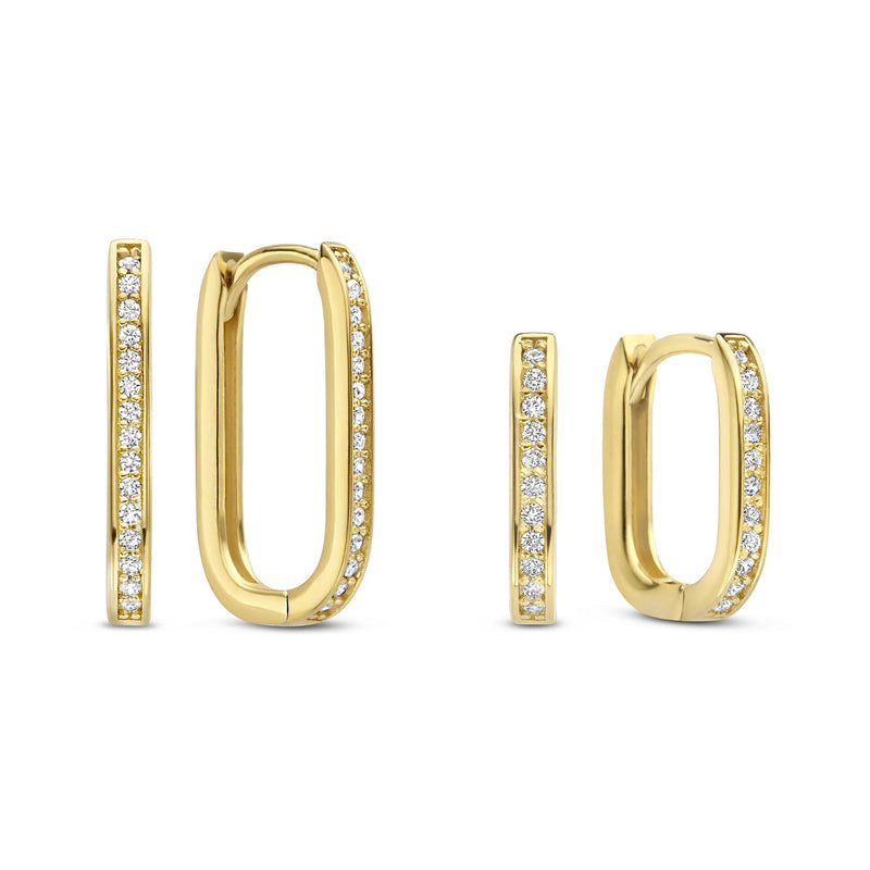 Parte Di Me Sorprendimi 925 Sterling Silver Earrings Giftsetwith14K Gold Plating PDM90061-zoom-