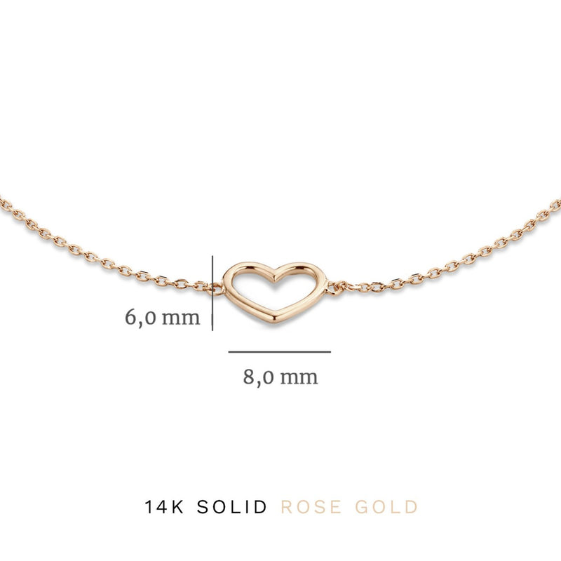 Isabel Bernard Cadeau d'Isabel 14 Carat Rosegold Necklace and Bracelet giftset IB90060-zoom-