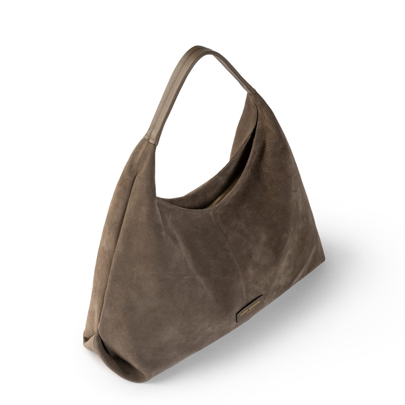 Isabel Bernard Honoré Grace taupe suede shoulder bag IB25093-178-zoom-