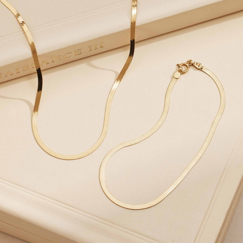 Isabel Bernard Aidee Leontine 14 Carat Golden Necklace IB340110-zoom-