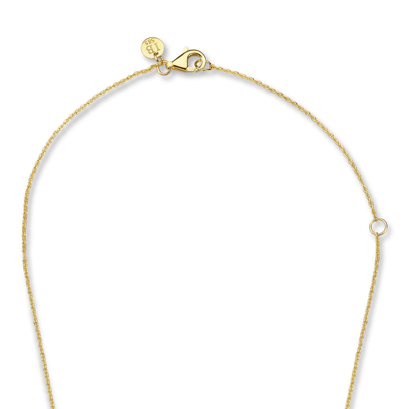 Isabel Bernard Belleville Nova 14 Carat Golden Necklace IB340029 (Length: 40.00-45.00 cm)-zoom-