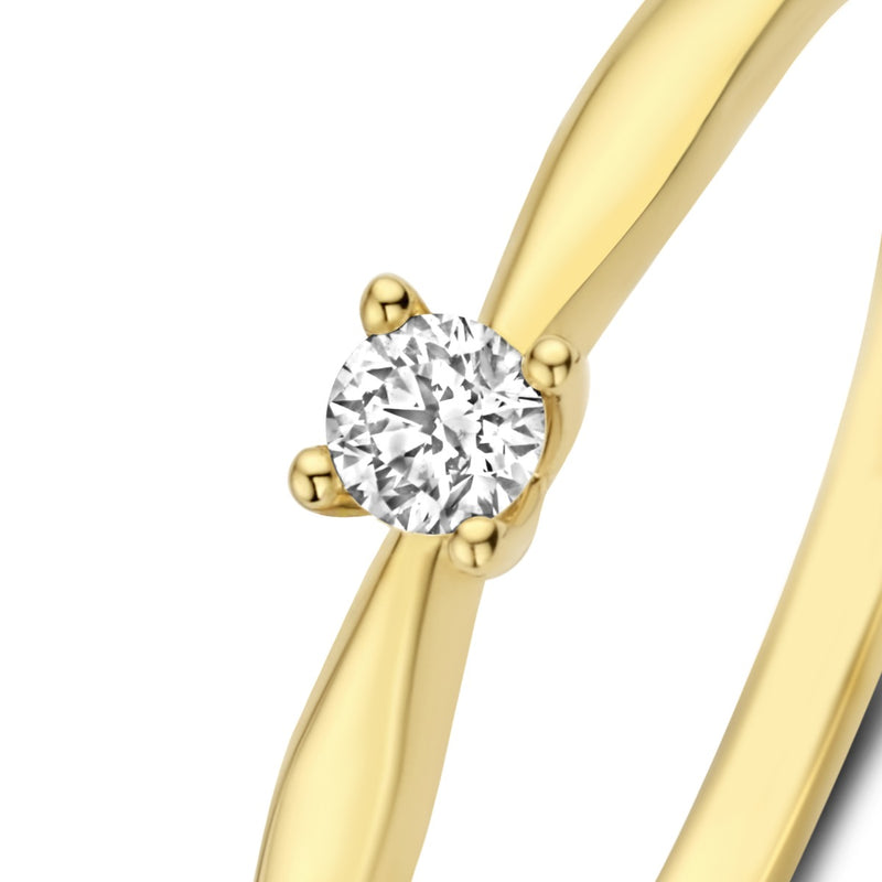 Isabel Bernard De la Paix Celesse 14 Carat Gold Ring | diamond 0.07 ct | IBD330002-54-zoom-