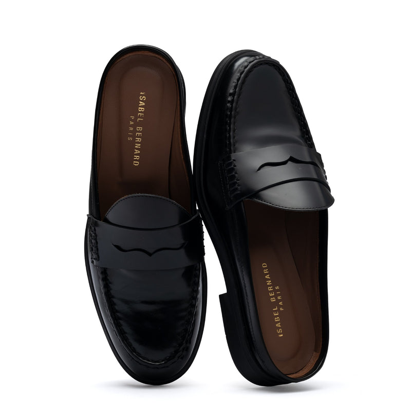 Vendôme Blandine black spazzolato leather mules IB51016-601-35-zoom-
