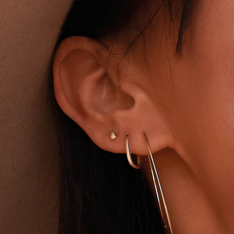 Jackie Gold Vivaldi 14 Karat Gold Ear Studs JKE24.477-zoom-