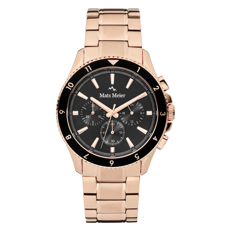 Mats Meier Ponte dei Salti Chronograph Men'sWatch Roesgoldcoloured and Black MM00510-zoom-