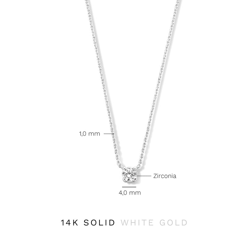 Isabel Bernard Saint Germain Garance 14 Carat Whitegold Necklace IB340140 (Length: 42.00 cm)-zoom-