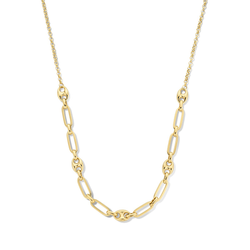 Isabel Bernard Cadeau d'Isabel 14 karat gold necklace and bracelet gift set with chains IB90181-zoom-