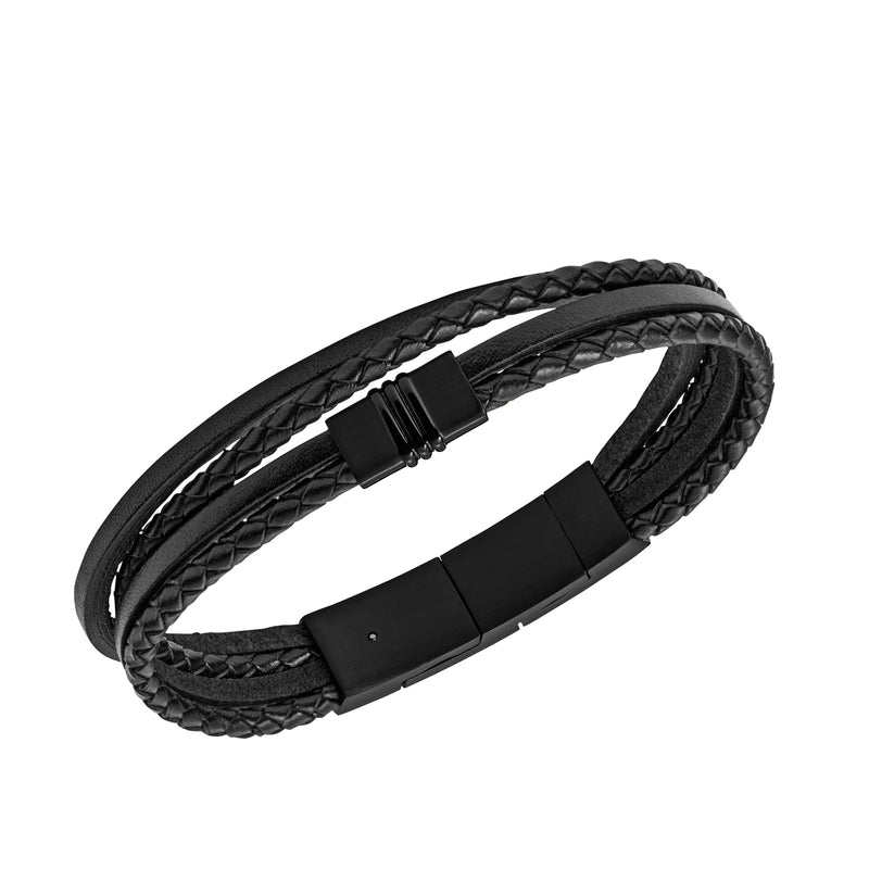 Fossil Vintage Casual Black Bracelet JF03098001-zoom-