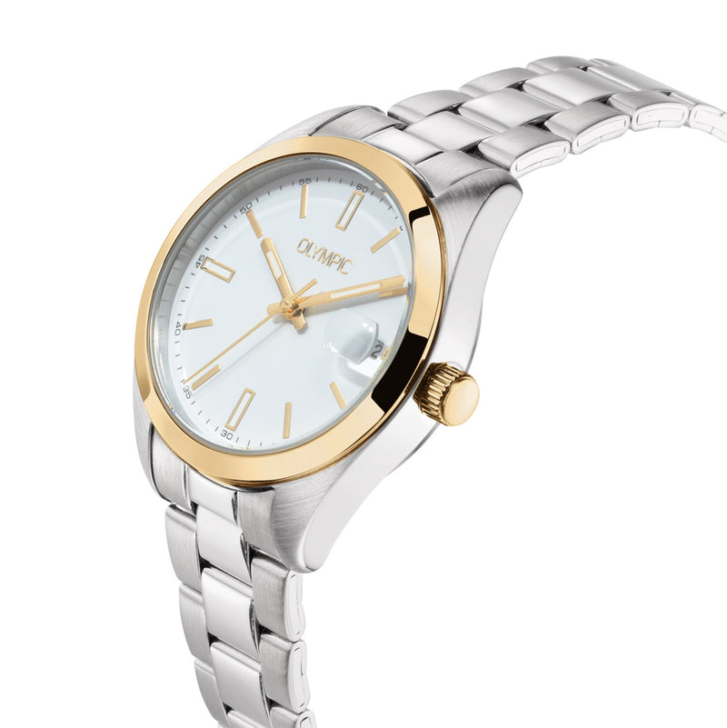 Olympic Louise Silver and White Women's Watch OL75DSS004B-zoom-