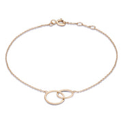 Isabel Bernard La Concorde Loulou 14 Carat Rosegolden Bracelet IB320106 (Length: 16.50-18.50 cm)