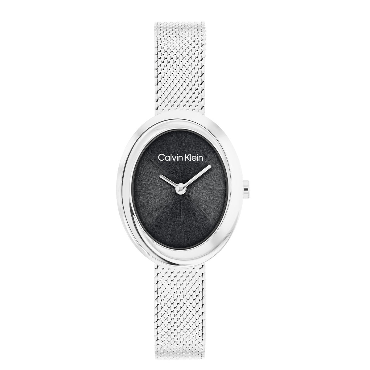 Calvin Klein Twisted Bezel Zwart Dames Horloge 2002-CK25100151