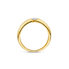 Beloro Jewels Monte Napoleone Stella 9 karat gold ring with zirconia BO330034-48