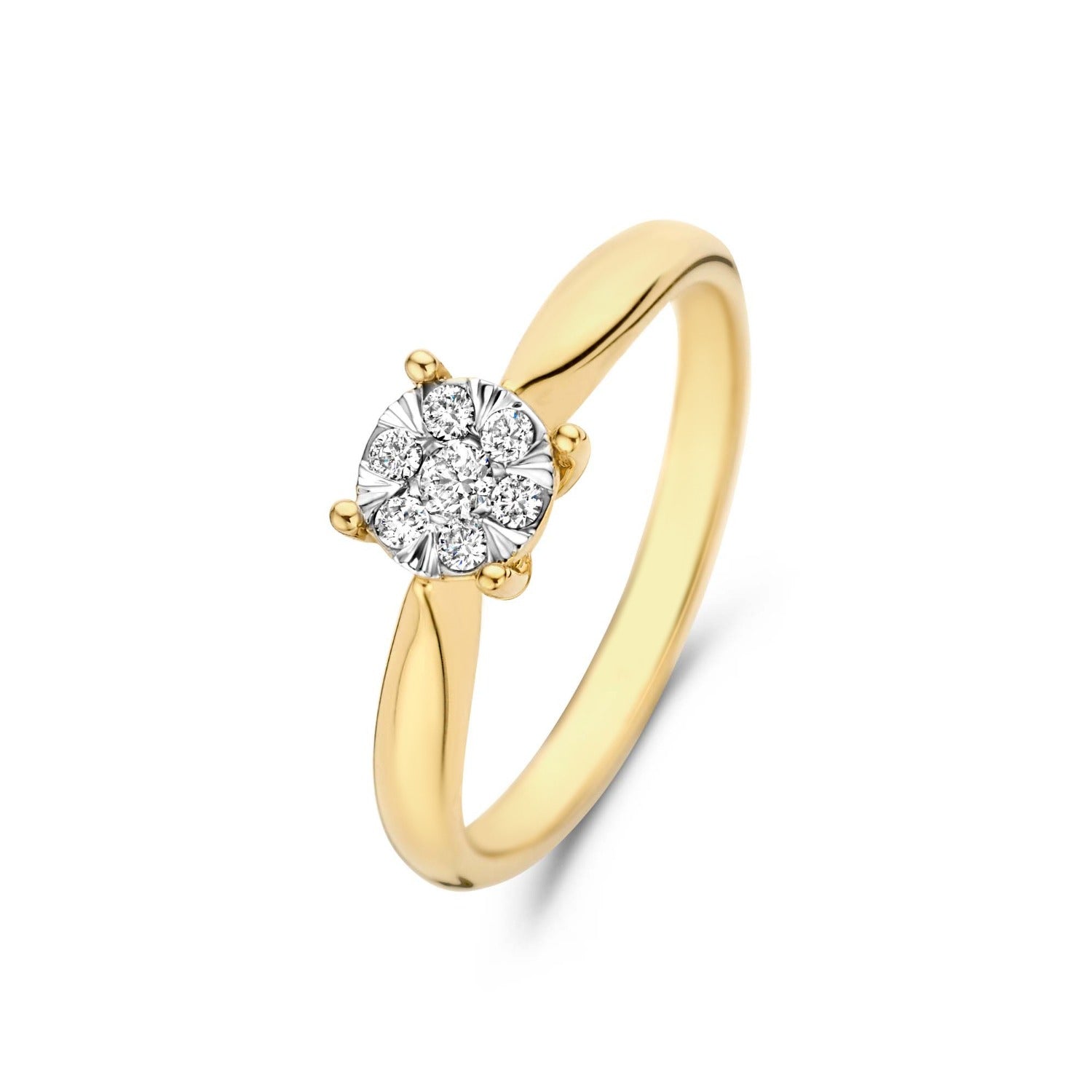 Isabel Bernard De la Paix Hanaé 14 Carat Gold Ring | diamond 0.14 ct | IBD330008-60