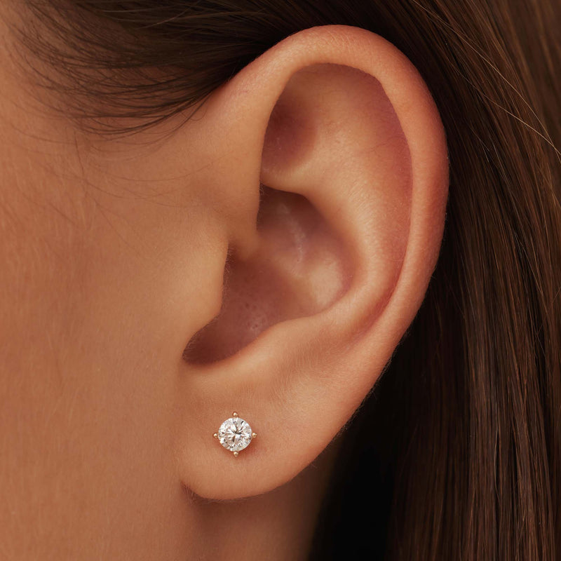 Isabel Bernard La Concorde Lourdes 14 Carat Rosegolden Ear Studs IB360208-zoom-