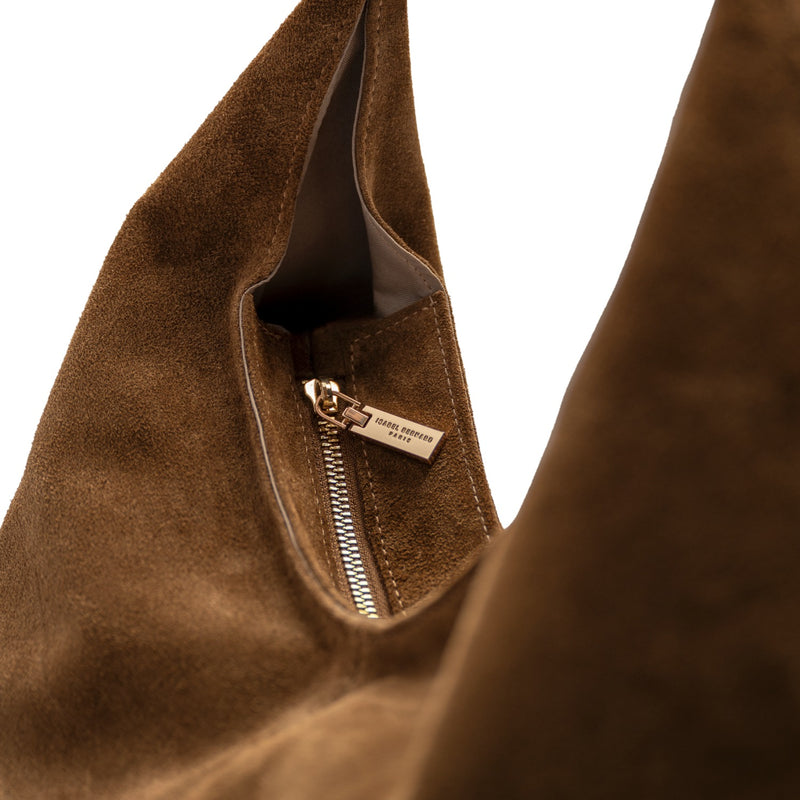 Isabel Bernard Honoré Grace brown suede shoulder bag IB25093-130-zoom-