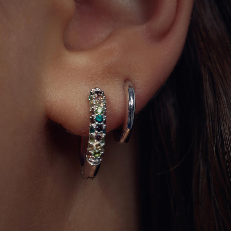 Parte Di Me Santa Maria della Base 925 Sterling Silver Hoop Earrings PDM36061-zoom-
