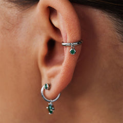 Violet Hamden Venus 925 Sterling Zilveren Ear Cuff Met Geboortesteen VH370001-JAN
