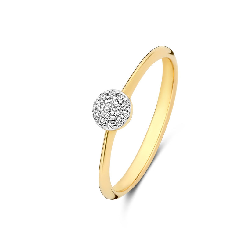 Isabel Bernard De la Paix Viviane 14 karat gold ring with diamond 0.11 carat IBD330037-50-zoom-